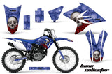 Dirt Bike Decal Graphics Kit Sticker Wrap For Yamaha TTR230 2005-2018 BONES BLACK