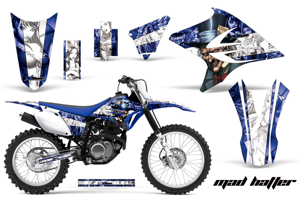 Dirt Bike Decal Graphics Kit Sticker Wrap For Yamaha TTR230 2005-2018 MOTORHEAD BLUE-atv motorcycle utv parts accessories gear helmets jackets gloves pantsAll Terrain Depot