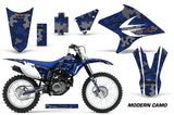 Dirt Bike Decal Graphics Kit Sticker Wrap For Yamaha TTR230 2005-2018 MODERN CAMO BLUE