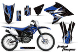 Dirt Bike Decal Graphics Kit Sticker Wrap For Yamaha TTR230 2005-2018 TRIBAL BLUE BLACK