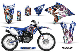 Dirt Bike Decal Graphics Kit Sticker Wrap For Yamaha TTR230 2005-2018 TSUNAMI BLUE-atv motorcycle utv parts accessories gear helmets jackets gloves pantsAll Terrain Depot
