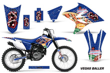 Load image into Gallery viewer, Dirt Bike Decal Graphics Kit Sticker Wrap For Yamaha TTR230 2005-2018 VEGAS BLUE-atv motorcycle utv parts accessories gear helmets jackets gloves pantsAll Terrain Depot