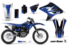 Load image into Gallery viewer, Graphics Kit Decal Sticker Wrap + # Plates For Yamaha TTR230 2005-2018 CARBONX BLUE-atv motorcycle utv parts accessories gear helmets jackets gloves pantsAll Terrain Depot