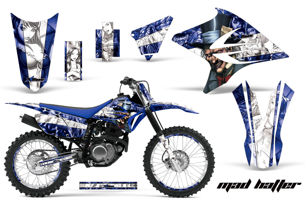 Graphics Kit Decal Sticker Wrap + # Plates For Yamaha TTR230 2005-2018 MOTORHEAD BLUE-atv motorcycle utv parts accessories gear helmets jackets gloves pantsAll Terrain Depot