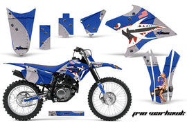 Graphics Kit Decal Sticker Wrap + # Plates For Yamaha TTR230 2005-2018 WARHAWK BLACK-atv motorcycle utv parts accessories gear helmets jackets gloves pantsAll Terrain Depot