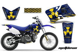 Dirt Bike Graphics Kit Decal Wrap For Yamaha TTR90 TTR90E 2000-2007 MELTDOWN YELLOW BLUE-atv motorcycle utv parts accessories gear helmets jackets gloves pantsAll Terrain Depot