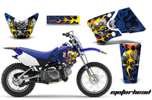 Load image into Gallery viewer, Dirt Bike Graphics Kit Decal Wrap For Yamaha TTR90 TTR90E 2000-2007 MOTORHEAD BLUE-atv motorcycle utv parts accessories gear helmets jackets gloves pantsAll Terrain Depot