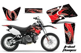 Dirt Bike Graphics Kit Decal Wrap For Yamaha TTR90 TTR90E 2000-2007 TRIBAL RED BLACK-atv motorcycle utv parts accessories gear helmets jackets gloves pantsAll Terrain Depot