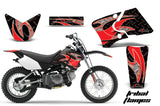 Dirt Bike Graphics Kit Decal Wrap For Yamaha TTR90 TTR90E 2000-2007 TRIBAL RED BLACK