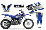 Dirt Bike Graphics Kit Decal Wrap For Yamaha TTR90 TTR90E 2000-2007 TECK BLUE