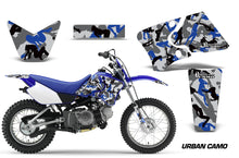 Load image into Gallery viewer, Dirt Bike Graphics Kit Decal Wrap For Yamaha TTR90 TTR90E 2000-2007 URBAN CAMO BLUE-atv motorcycle utv parts accessories gear helmets jackets gloves pantsAll Terrain Depot