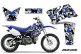 Dirt Bike Graphics Kit Decal Wrap For Yamaha TTR90 TTR90E 2000-2007 URBAN CAMO BLUE