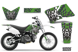 Dirt Bike Graphics Kit Decal Wrap For Yamaha TTR90 TTR90E 2000-2007 WIDOW PINK GREEN-atv motorcycle utv parts accessories gear helmets jackets gloves pantsAll Terrain Depot