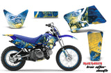 Graphics Kit Decal Wrap + # Plates For Yamaha TTR90 TTR90E 2000-2007 IM LAD