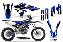 Load image into Gallery viewer, Dirt Bike Graphics Kit Decal Wrap For Yamaha WR250F 2015-2018 WR450F 2016-2018 ATTACK BLUE-atv motorcycle utv parts accessories gear helmets jackets gloves pantsAll Terrain Depot