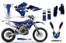 Load image into Gallery viewer, Graphics Kit Decal Wrap + # Plates For Yamaha WR250F 2015-2018 WR450F 2016-2018 CARBONX BLUE-atv motorcycle utv parts accessories gear helmets jackets gloves pantsAll Terrain Depot