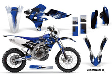 Load image into Gallery viewer, Dirt Bike Graphics Kit Decal Wrap For Yamaha WR250F 2015-2018 WR450F 2016-2018 CARBONX BLUE-atv motorcycle utv parts accessories gear helmets jackets gloves pantsAll Terrain Depot