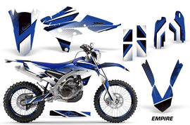 Graphics Kit Decal Wrap + # Plates For Yamaha WR250F 2015-2018 WR450F 2016-2018 EMPIRE BLUE-atv motorcycle utv parts accessories gear helmets jackets gloves pantsAll Terrain Depot