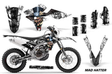 Load image into Gallery viewer, Dirt Bike Graphics Kit Decal Wrap For Yamaha WR250F 2015-2018 WR450F 2016-2018 HATTER BLACK WHITE-atv motorcycle utv parts accessories gear helmets jackets gloves pantsAll Terrain Depot