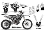 Graphics Kit Decal Wrap + # Plates For Yamaha WR250F 2015-2018 WR450F 2016-2018 REAPER WHITE