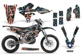 Graphics Kit Decal Wrap + # Plates For Yamaha WR250F 2015-2018 WR450F 2016-2018 WW2