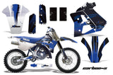 Dirt Bike Graphics Kit Decal Sticker Wrap For Yamaha WR250Z 1991-1993 CARBONX BLUE