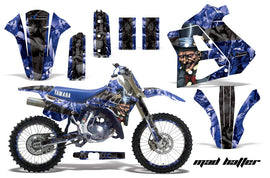 Graphics Kit Decal Sticker Wrap + # Plates For Yamaha WR250Z 1991-1993 HATTER BLACK BLUE-atv motorcycle utv parts accessories gear helmets jackets gloves pantsAll Terrain Depot