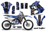 Dirt Bike Graphics Kit Decal Sticker Wrap For Yamaha WR250Z 1991-1993 HATTER BLACK BLUE