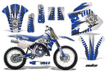 Dirt Bike Graphics Kit Decal Sticker Wrap For Yamaha WR250Z 1991-1993 NUKE BLUE WHITE