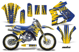 Graphics Kit Decal Sticker Wrap + # Plates For Yamaha WR250Z 1991-1993 NUKE YELLOW BLUE-atv motorcycle utv parts accessories gear helmets jackets gloves pantsAll Terrain Depot