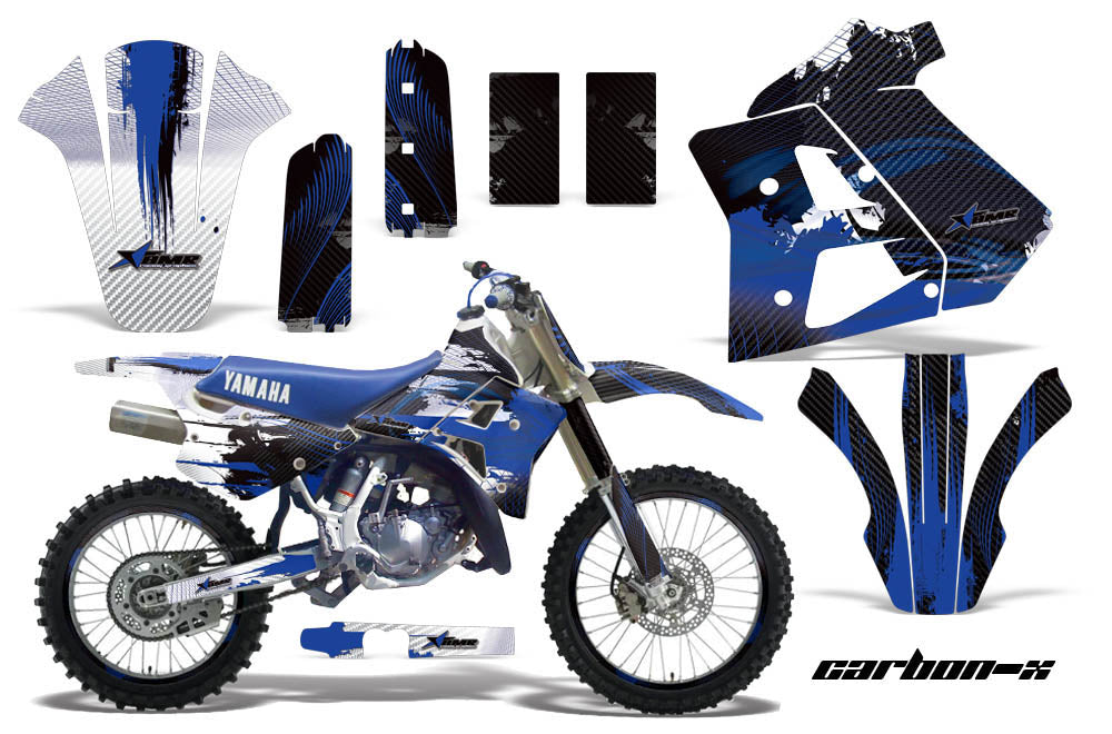 Graphics Kit Decal Sticker Wrap + # Plates For Yamaha WR250Z 1991-1993 CARBONX BLUE-atv motorcycle utv parts accessories gear helmets jackets gloves pantsAll Terrain Depot