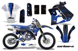 Graphics Kit Decal Sticker Wrap + # Plates For Yamaha WR250Z 1991-1993 CARBONX BLUE
