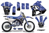 Dirt Bike Graphics Kit Decal Sticker Wrap For Yamaha WR250Z 1991-1993 REAPER BLUE
