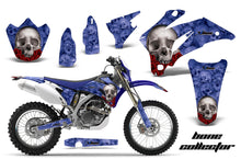Load image into Gallery viewer, Dirt Bike Graphics Kit Decal Wrap For Yamaha WR250F 2007-2014 WR450F 2007-2011 BONES BLUE-atv motorcycle utv parts accessories gear helmets jackets gloves pantsAll Terrain Depot