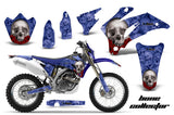 Dirt Bike Graphics Kit Decal Wrap For Yamaha WR250F 2007-2014 WR450F 2007-2011 BONES BLUE