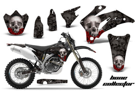 Dirt Bike Graphics Kit Decal Wrap For Yamaha WR250F 2007-2014 WR450F 2007-2011 BONES BLACK-atv motorcycle utv parts accessories gear helmets jackets gloves pantsAll Terrain Depot