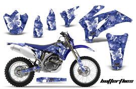 Dirt Bike Graphics Kit Decal Wrap For Yamaha WR250F 2007-2014 WR450F 2007-2011 BUTTERFLIES WHITE BLUE-atv motorcycle utv parts accessories gear helmets jackets gloves pantsAll Terrain Depot