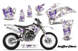 Dirt Bike Graphics Kit Decal Wrap For Yamaha WR250F 2007-2014 WR450F 2007-2011 BUTTERFLIES PURPLE WHITE-atv motorcycle utv parts accessories gear helmets jackets gloves pantsAll Terrain Depot