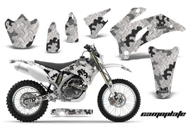 Dirt Bike Graphics Kit Decal Wrap For Yamaha WR250F 2007-2014 WR450F 2007-2011 CAMOPLATE WHITE-atv motorcycle utv parts accessories gear helmets jackets gloves pantsAll Terrain Depot