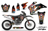 Dirt Bike Graphics Kit Decal Wrap For Yamaha WR250F 2007-2014 WR450F 2007-2011 EDHP BLACK