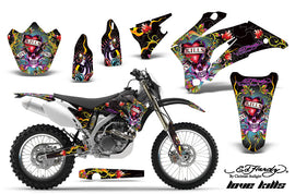 Dirt Bike Graphics Kit Decal Wrap For Yamaha WR250F 2007-2014 WR450F 2007-2011 EDHLK BLACK-atv motorcycle utv parts accessories gear helmets jackets gloves pantsAll Terrain Depot