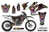Dirt Bike Graphics Kit Decal Wrap For Yamaha WR250F 2007-2014 WR450F 2007-2011 EDHLK BLACK