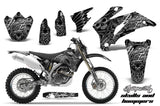 Dirt Bike Graphics Kit Decal Wrap For Yamaha WR250F 2007-2014 WR450F 2007-2011 HISH SILVER