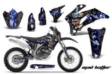 Load image into Gallery viewer, Dirt Bike Graphics Kit Decal Wrap For Yamaha WR250F 2007-2014 WR450F 2007-2011 HATTER BLACK BLUE-atv motorcycle utv parts accessories gear helmets jackets gloves pantsAll Terrain Depot