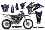 Dirt Bike Graphics Kit Decal Wrap For Yamaha WR250F 2007-2014 WR450F 2007-2011 HATTER BLACK BLUE