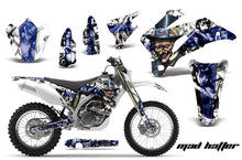 Load image into Gallery viewer, Dirt Bike Graphics Kit Decal Wrap For Yamaha WR250F 2007-2014 WR450F 2007-2011 HATTER WHITE BLUE-atv motorcycle utv parts accessories gear helmets jackets gloves pantsAll Terrain Depot