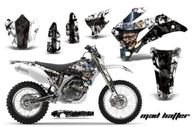 Dirt Bike Graphics Kit Decal Wrap For Yamaha WR250F 2007-2014 WR450F 2007-2011 HATTER WHITE BLACK-atv motorcycle utv parts accessories gear helmets jackets gloves pantsAll Terrain Depot