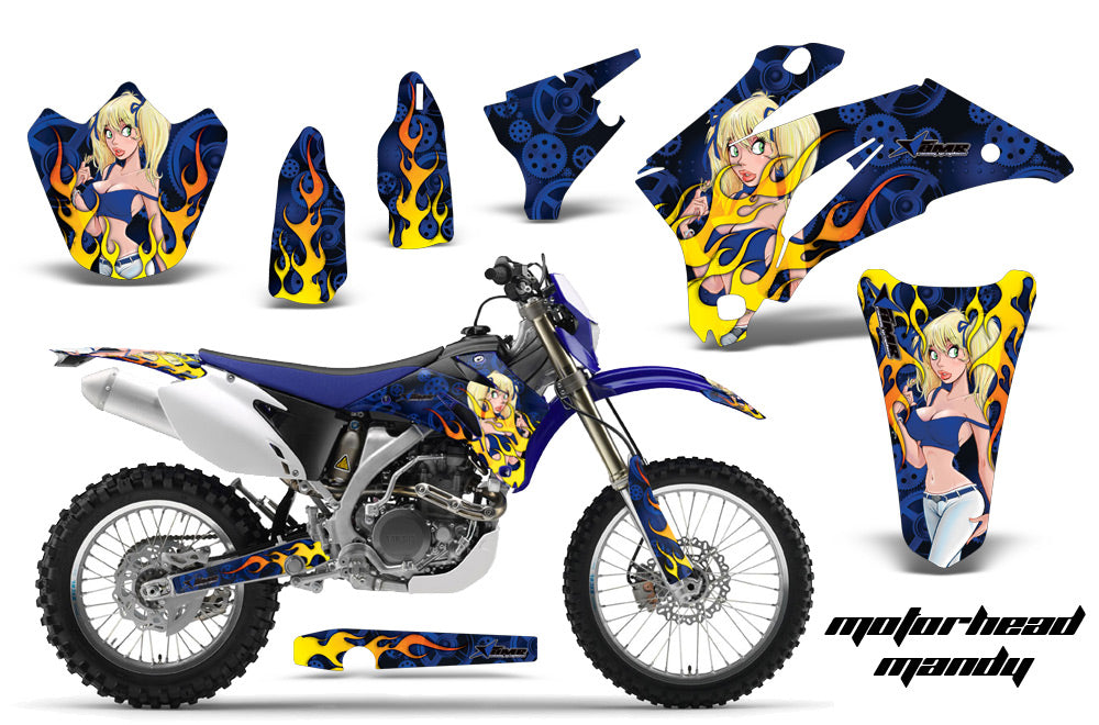 Dirt Bike Graphics Kit Decal Wrap For Yamaha WR250F 2007-2014 WR450F 2007-2011 HATTER WHITE RED-atv motorcycle utv parts accessories gear helmets jackets gloves pantsAll Terrain Depot