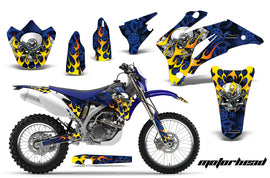 Dirt Bike Graphics Kit Decal Wrap For Yamaha WR250F 2007-2014 WR450F 2007-2011 MOTORHEAD BLUE-atv motorcycle utv parts accessories gear helmets jackets gloves pantsAll Terrain Depot