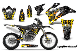 Dirt Bike Graphics Kit Decal Wrap For Yamaha WR250F 2007-2014 WR450F 2007-2011 MOTORHEAD BLACK-atv motorcycle utv parts accessories gear helmets jackets gloves pantsAll Terrain Depot